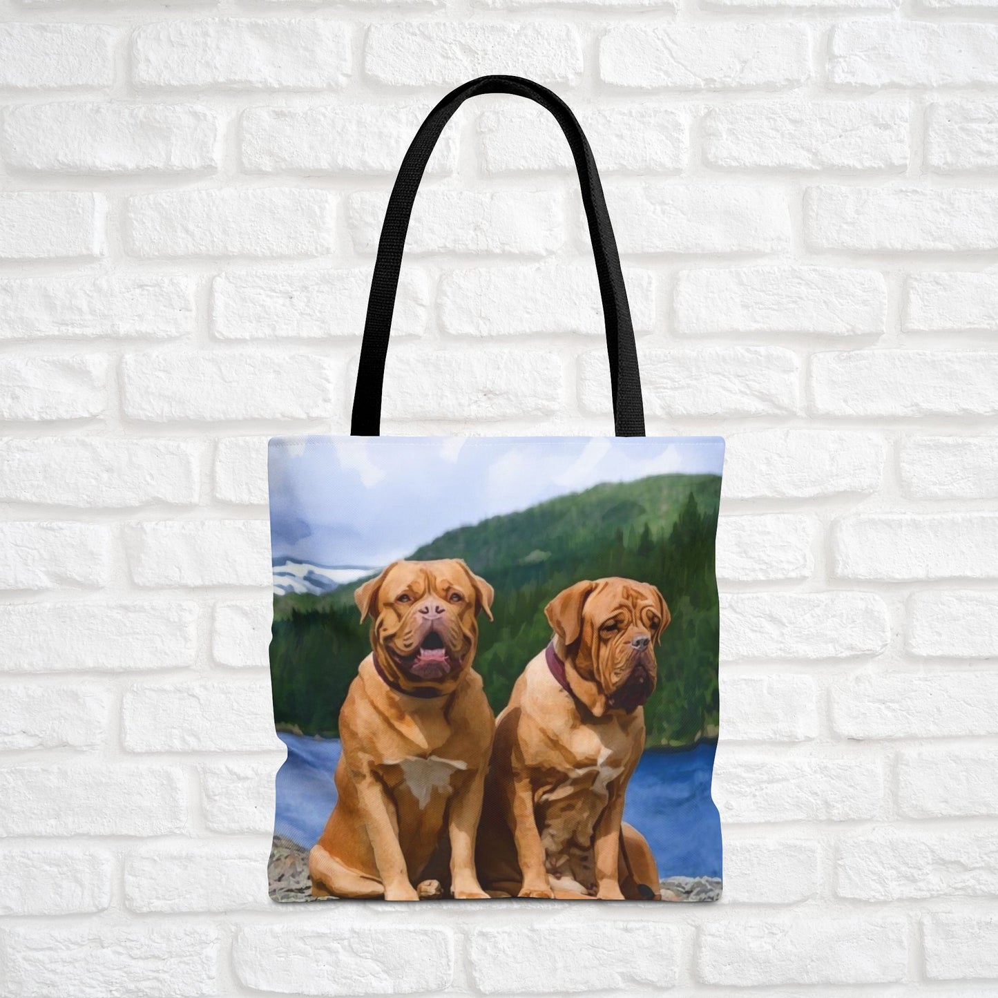 Watercolor Dogue de Bordeaux Tote Bag | French Mastiff Lover Gift