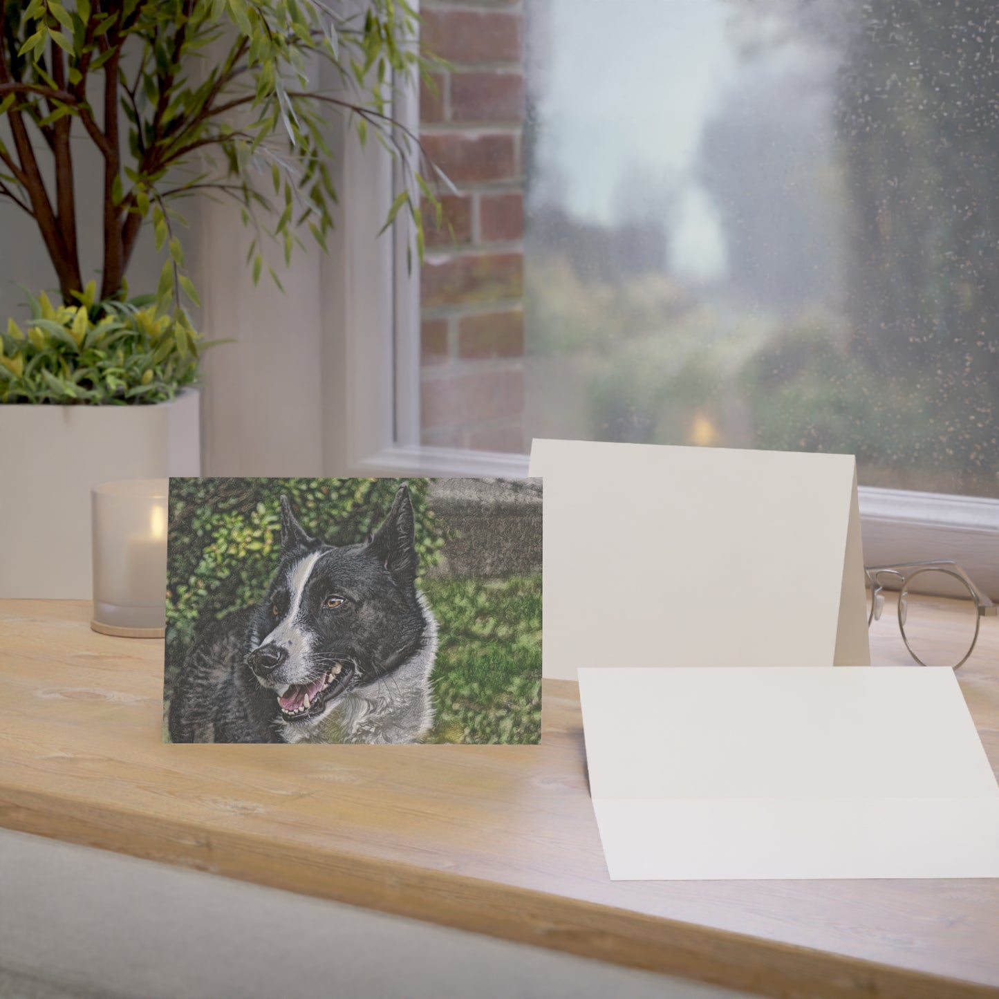 Karelian Bear Dog Greeting Card Set – Brave & Loyal Dog Lover Cards (5"x7")