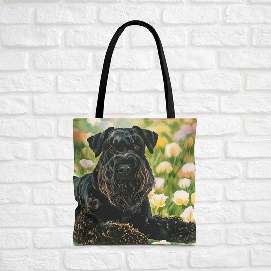 Kerry Blue Terrier Tote Bag | Reusable Dog Breed Gift | Durable Shopping Bag
