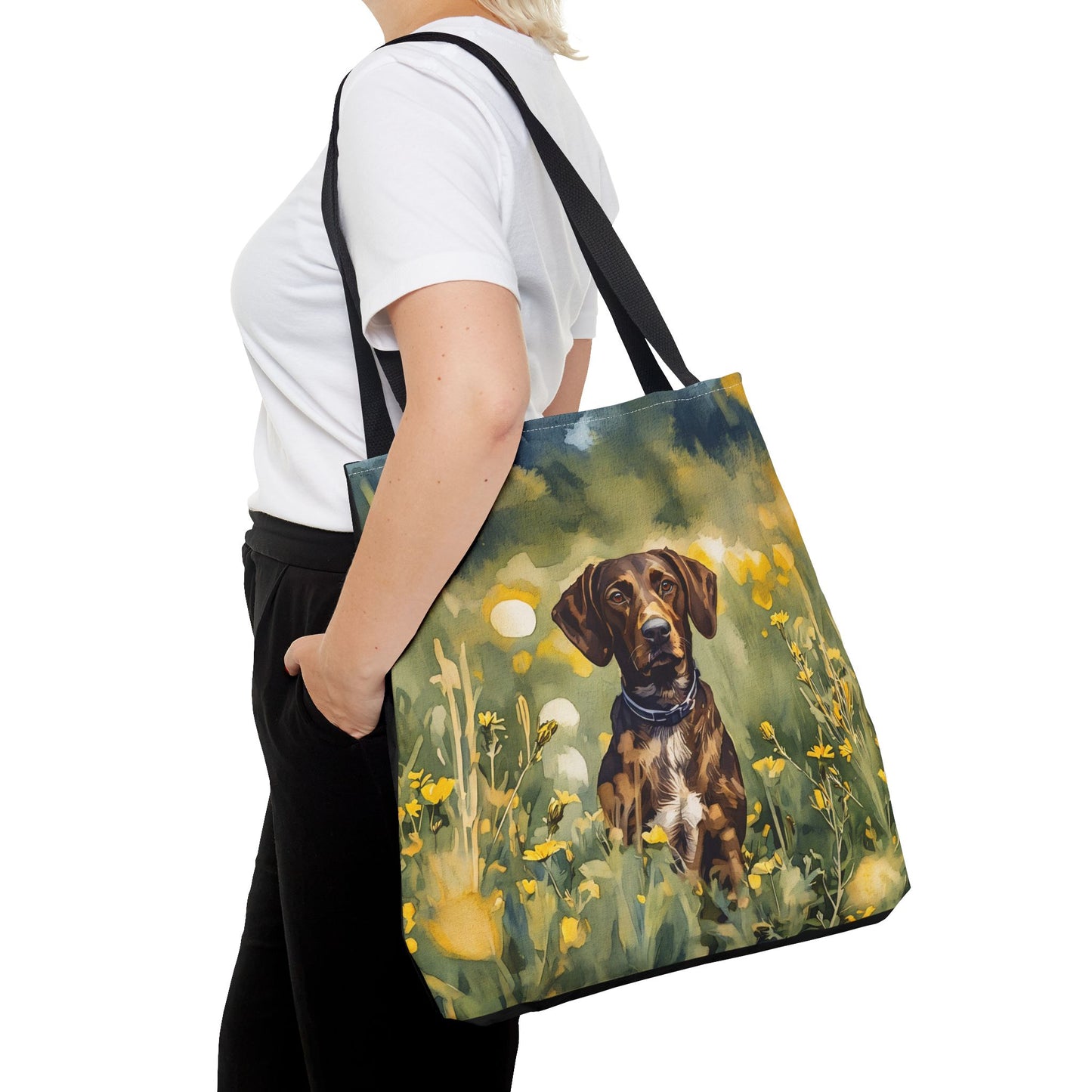 Pointer Tote Bag – Elegant Dog Lover Gift – Watercolor Pointer Art