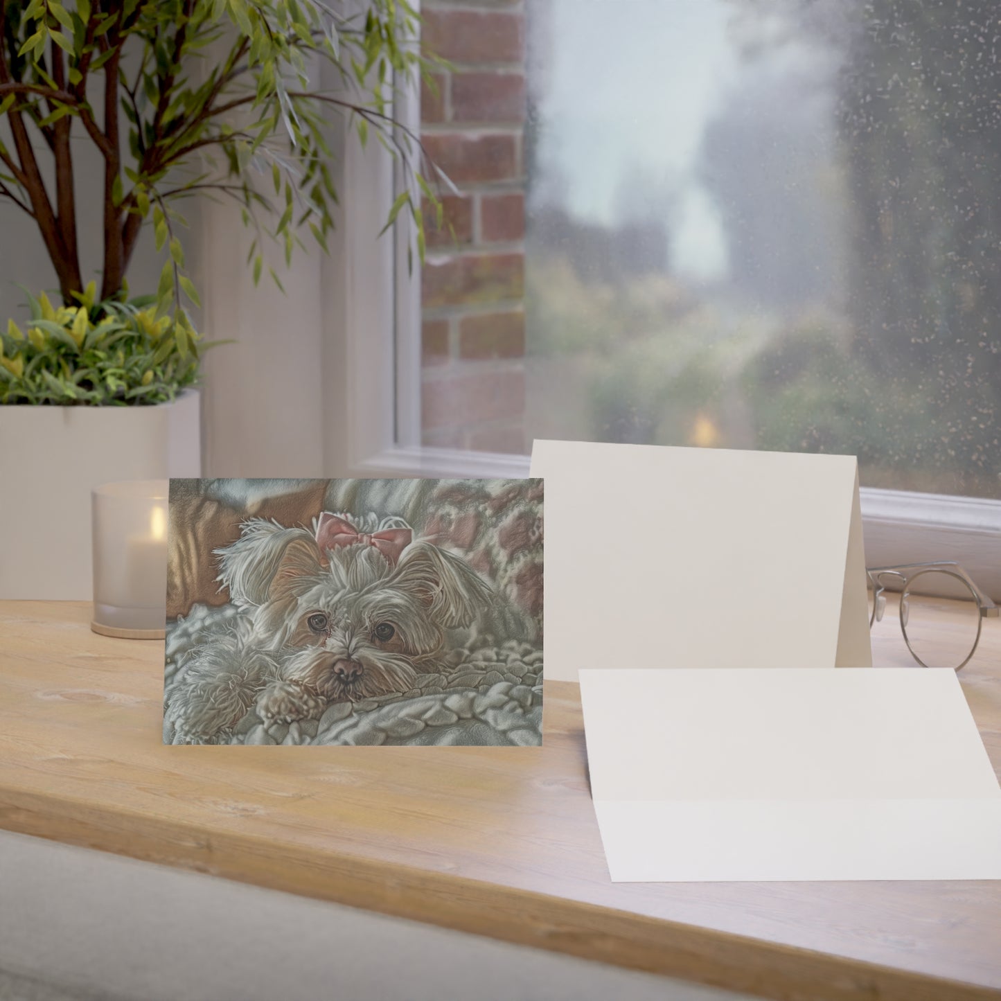Maltese Greeting Cards – Elegant Dog Lover Stationery – Custom Maltese Photo Art