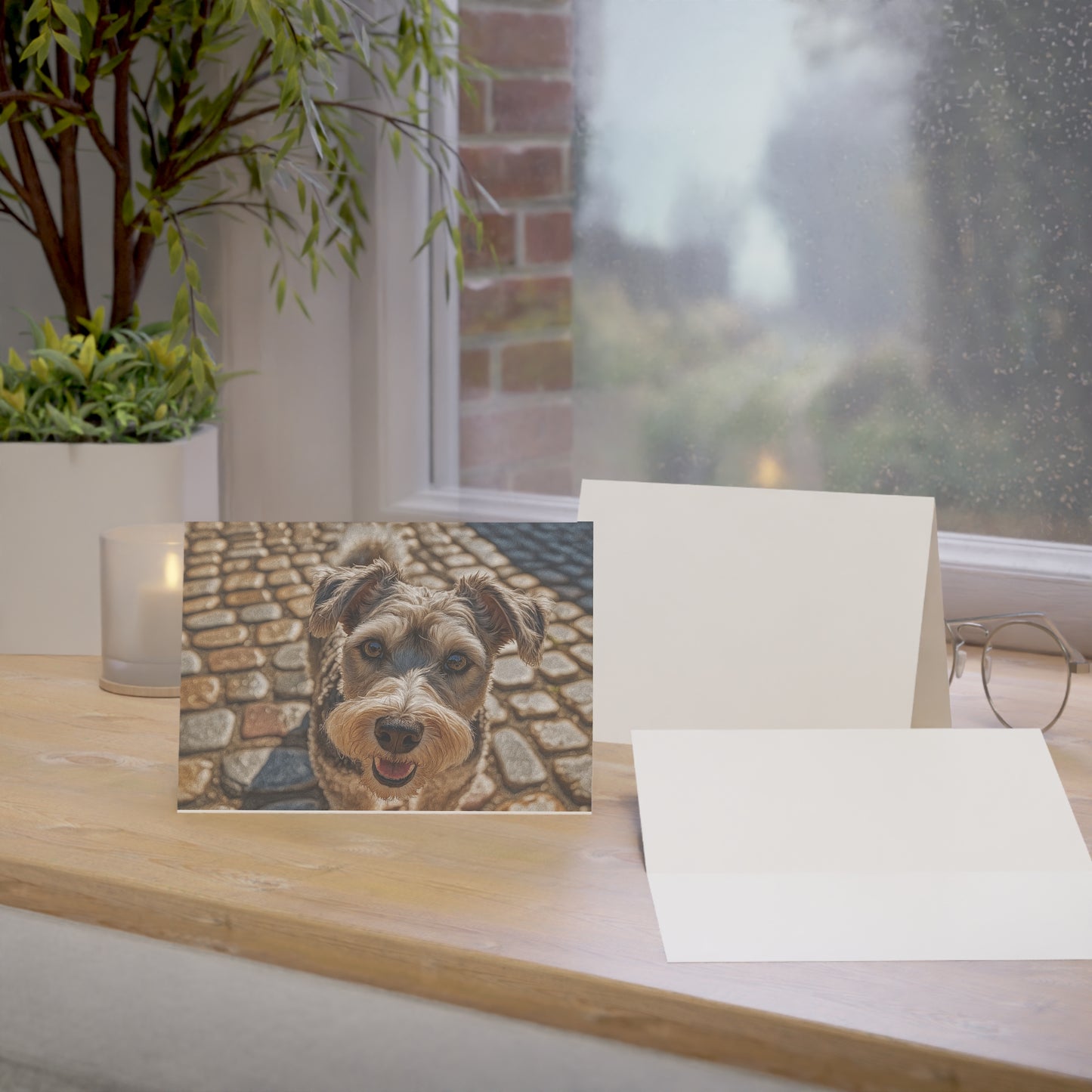 Schnoodle Greeting Card Set | Oil Painting Schnoodle Dog Lover Gift