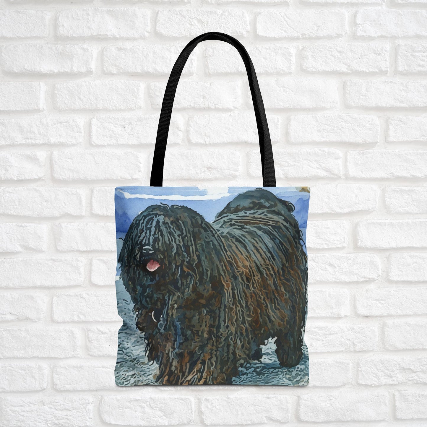Puli Tote Bag – Unique Dog Lover Gift – Watercolor Puli Art
