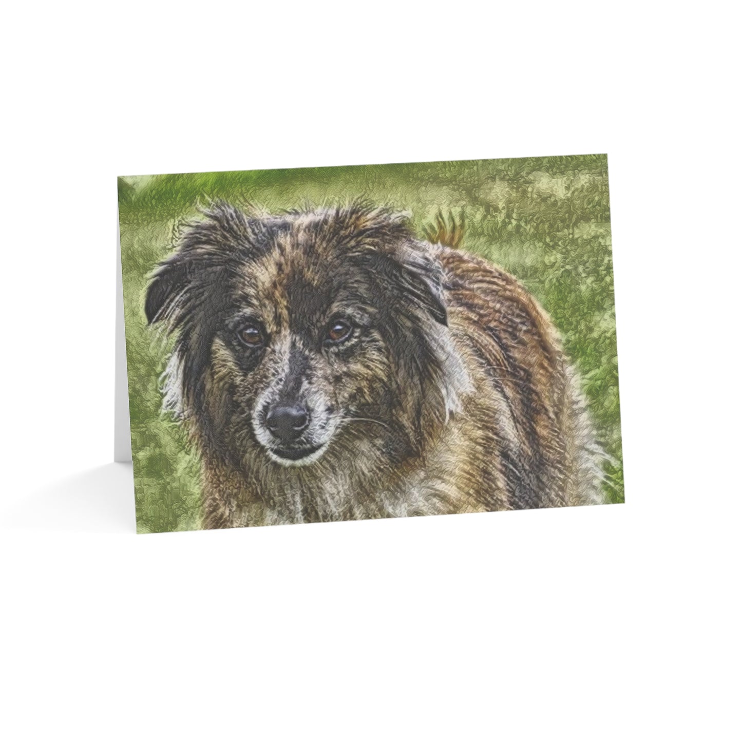 Pyrenean Shepherd Greeting Cards – Cheerful Dog Lover Stationery – Artistic Breed Design
