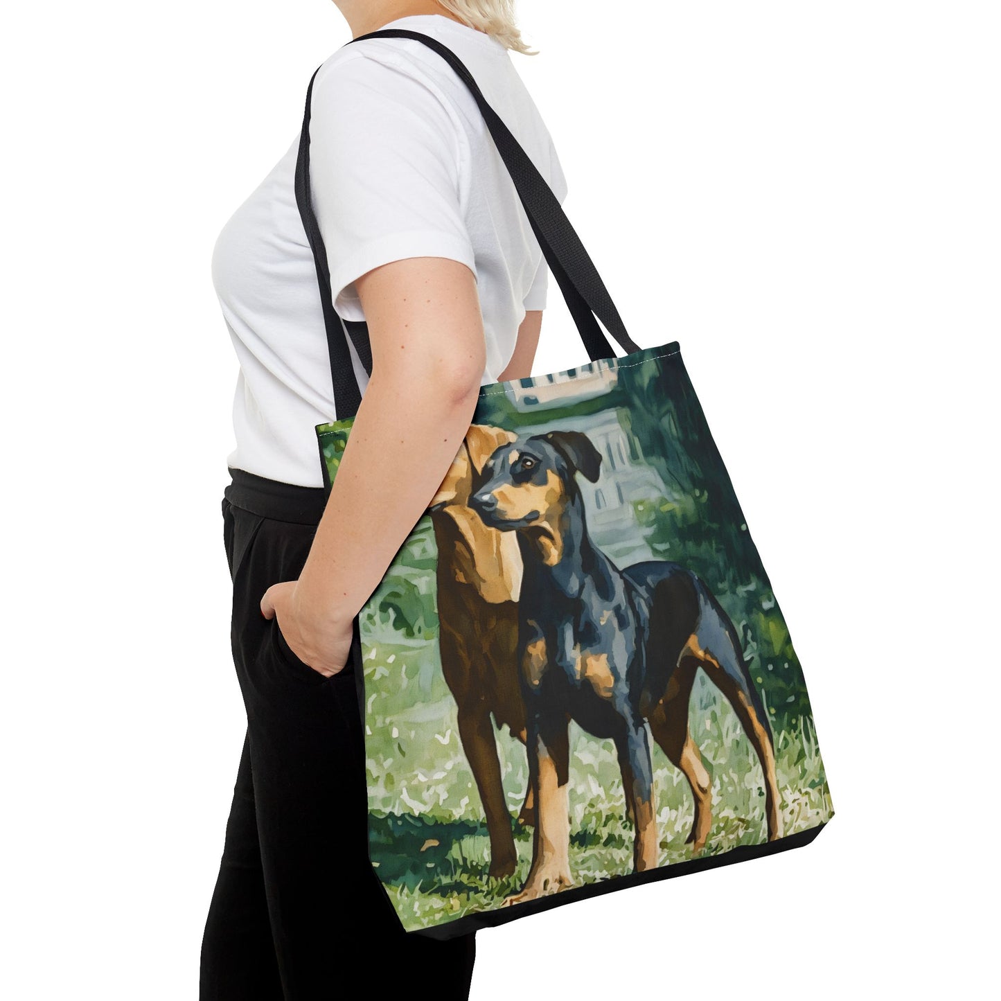 German Pinscher Tote Bag – Watercolor Dog Lover Gift
