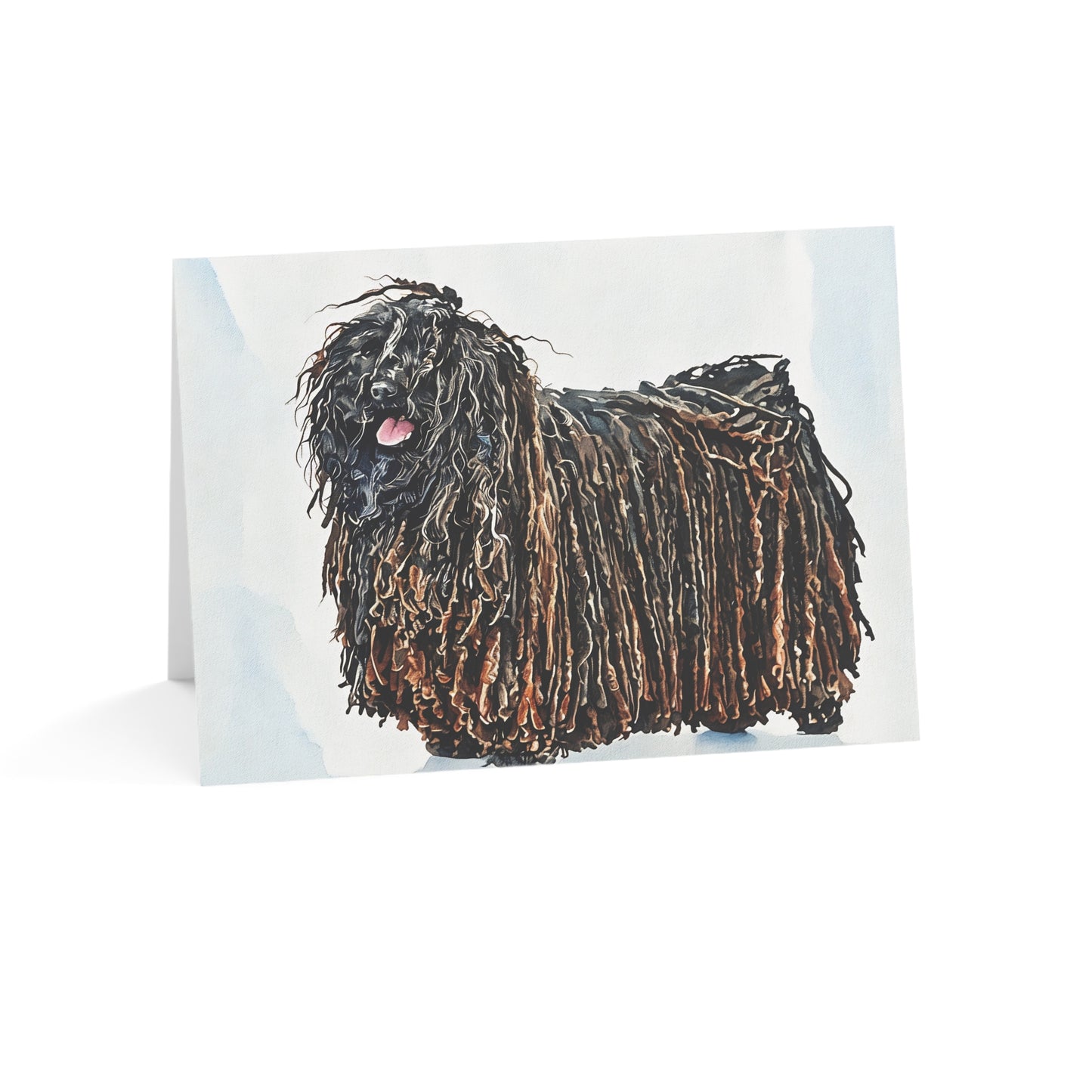 Puli Greeting Cards – Unique Dog Lover Stationery – Artistic Puli Design
