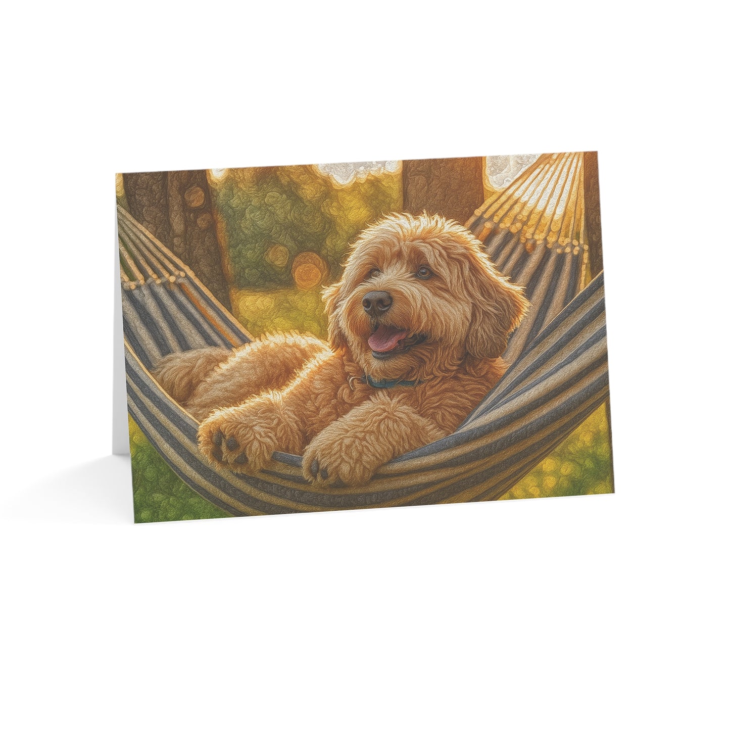 Whoodle Greeting Card Set | Oil Painting Whoodle Dog Lover Gift