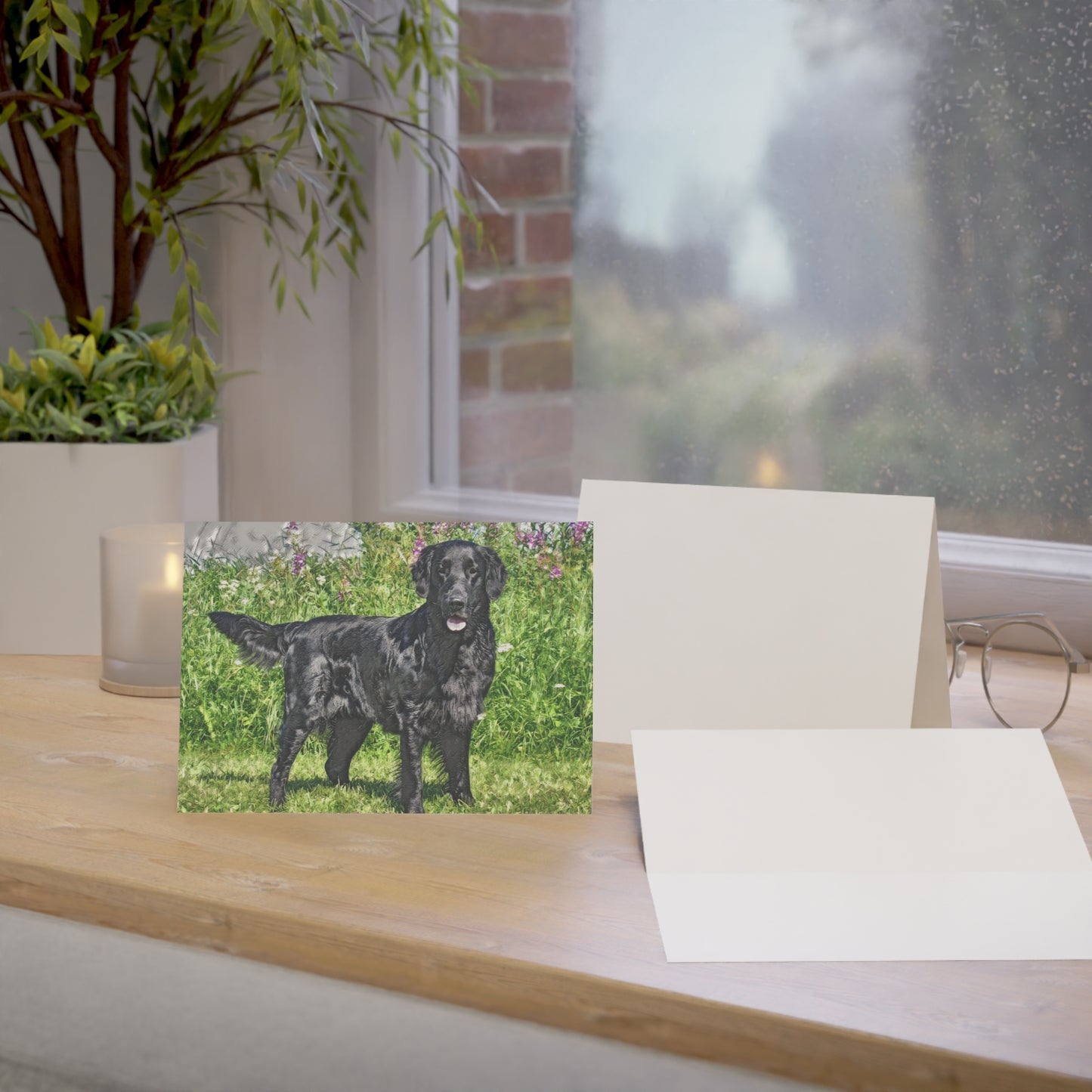 Flat-Coated Retriever Greeting Card Set – Dog Breed Art Note Cards