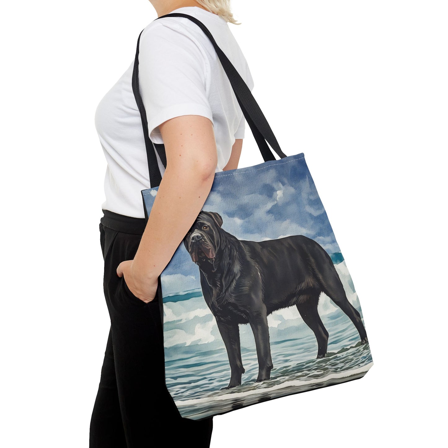 Cane Corso Tote Bag | Dog Lover Gift | Stylish Reusable Canvas Bag with Elegant Cane Corso Art