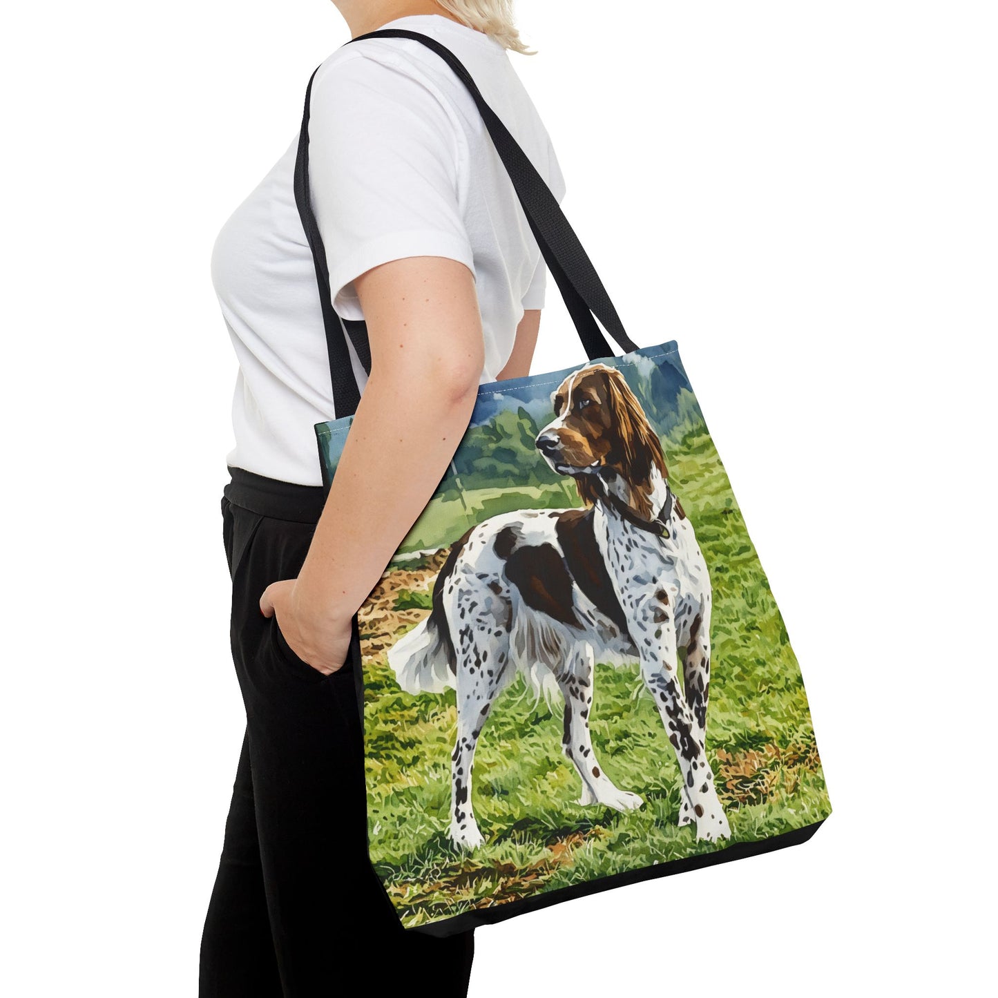 German Longhaired Pointer Tote Bag – Watercolor Dog Art Gift