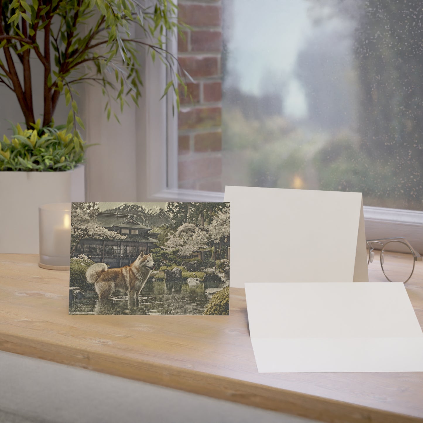 Akita Greeting Card Set | Oil Painting Akita Dog Lover Gift