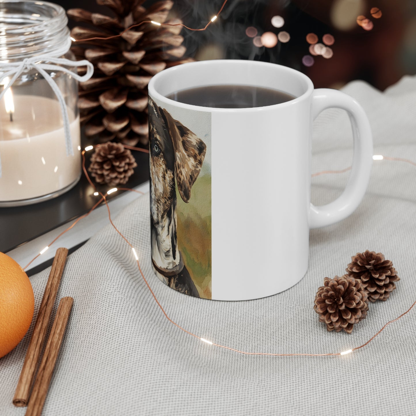 Catahoula Leopard Dog Coffee Mug | Dog Lover Gift | Durable Ceramic Cup with Elegant Catahoula Art