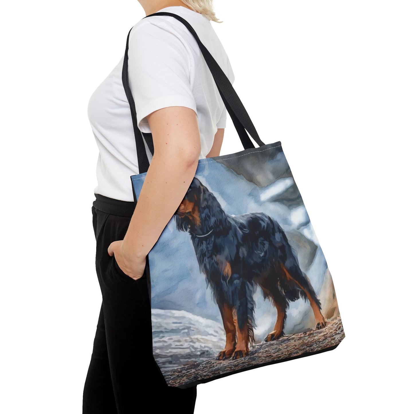 Gordon Setter Tote Bag – Watercolor Dog Breed Art Gift