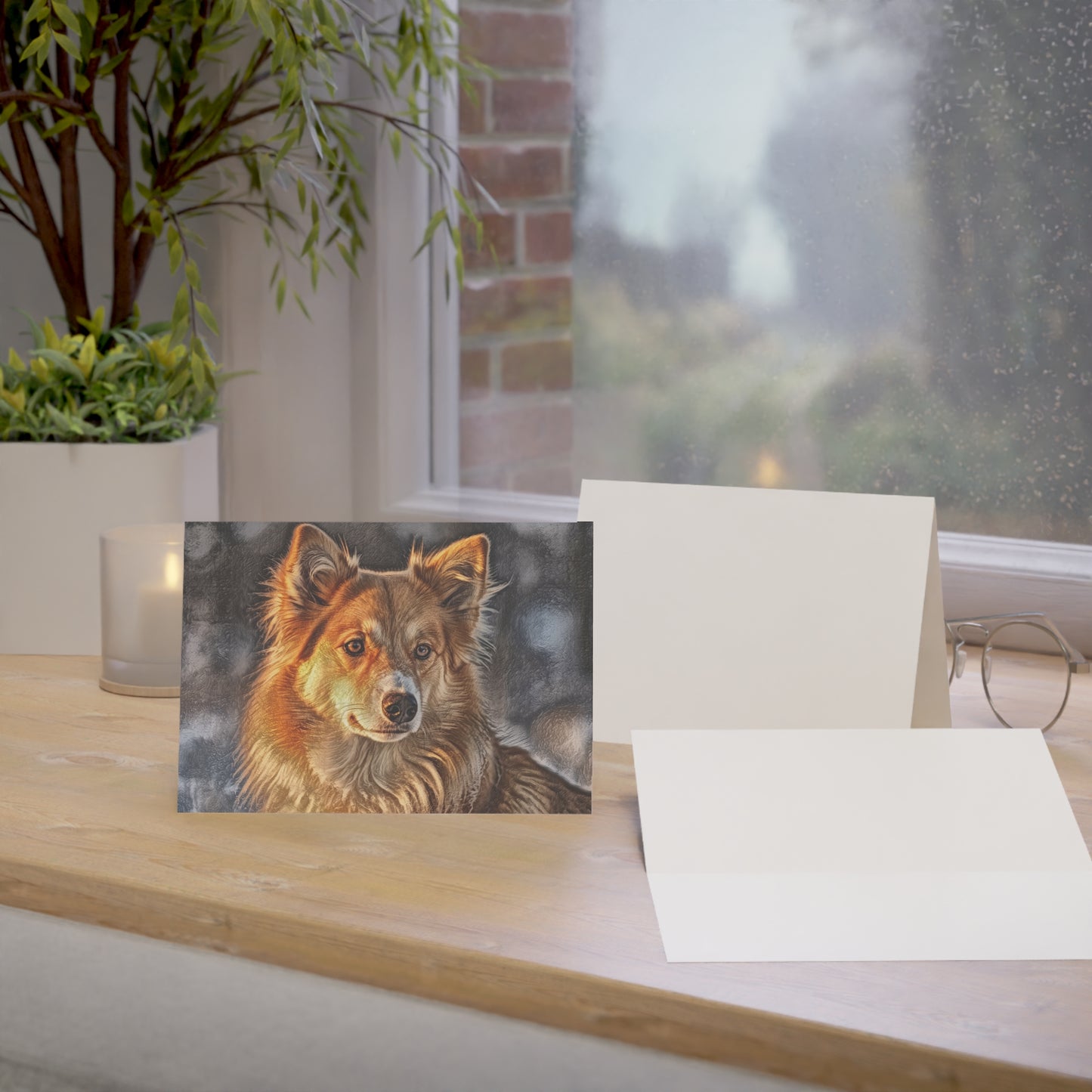 Icelandic Sheepdog Greeting Card Set | Nordic 5″x7″ Blank Dog Lover Cards with Envelopes