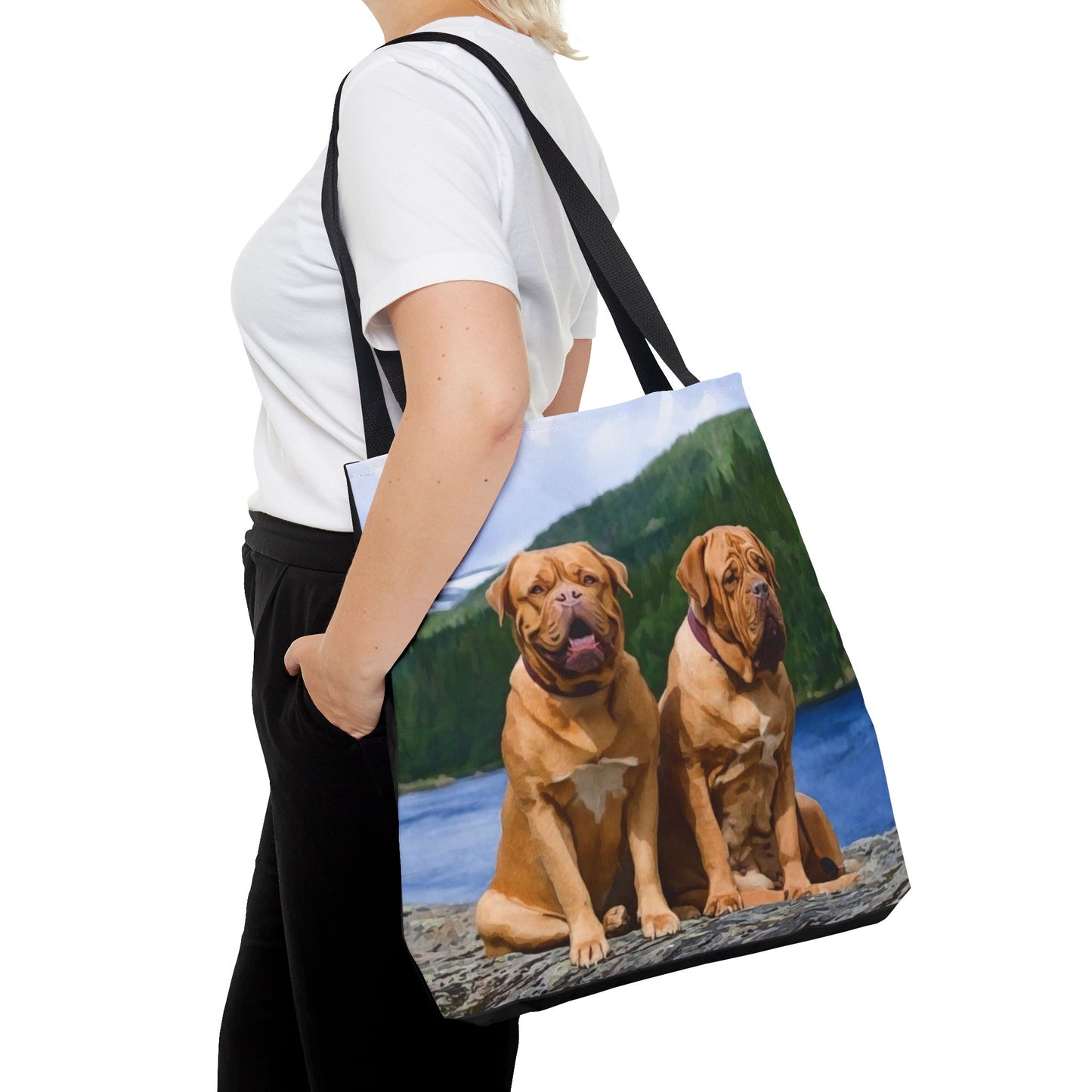 Watercolor Dogue de Bordeaux Tote Bag | French Mastiff Lover Gift