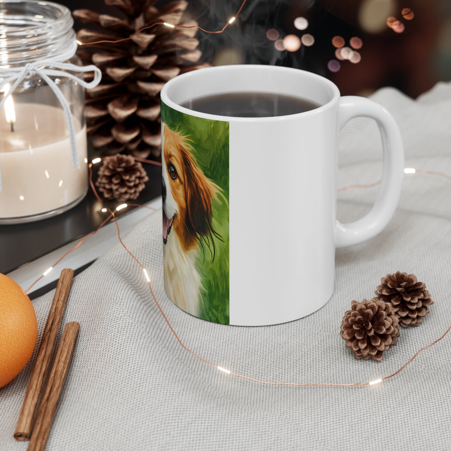 Kooikerhondje Coffee Mug | 11oz Ceramic Dutch Spaniel Dog Breed Cup