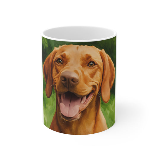Vizsla Coffee Mug – Elegant Dog Lover Gift – Artistic Vizsla Portrait