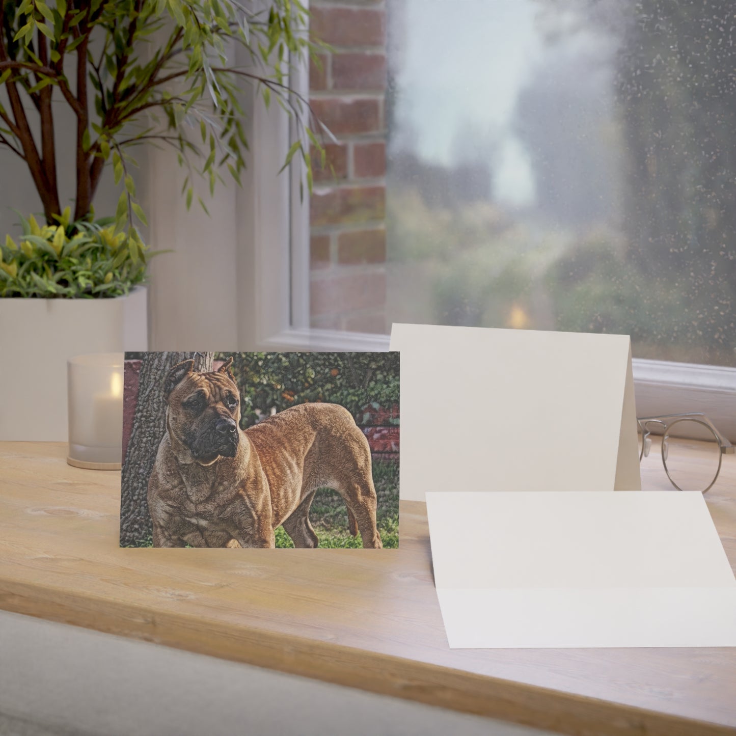 Presa Canario Greeting Cards – Strong Dog Lover Stationery – Artistic Presa Canario Design