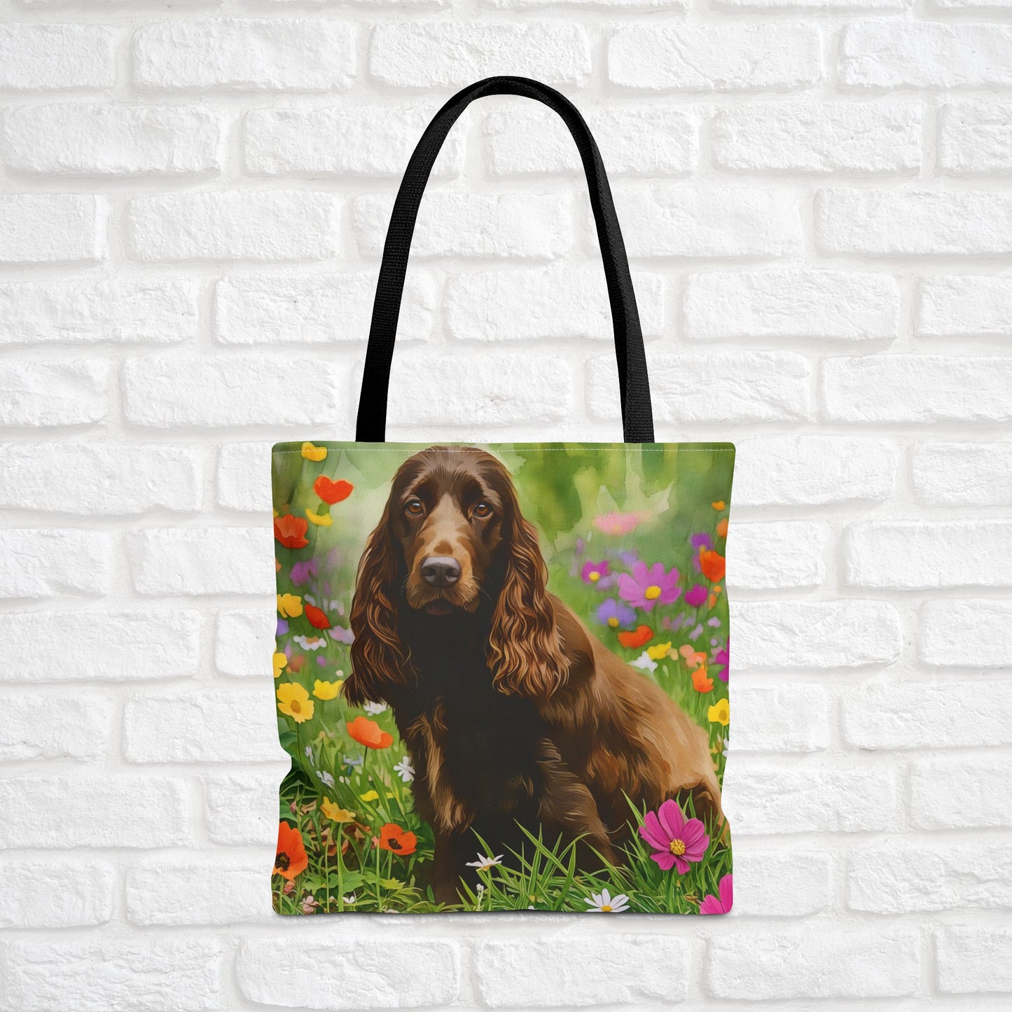Field Spaniel Tote Bag – Watercolor Dog Breed Art Gift