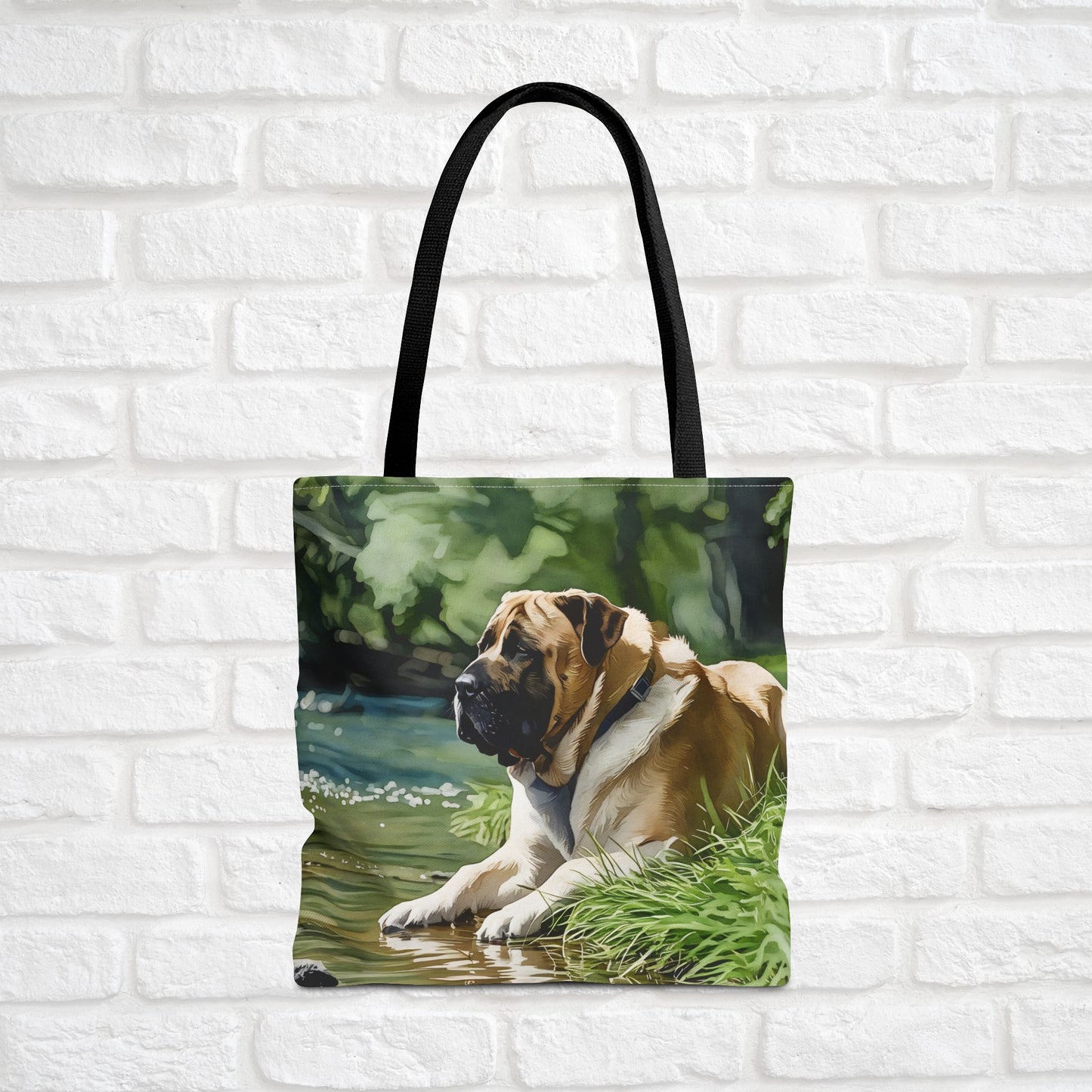 Mastiff Tote Bag – Gentle Giant Gift – Watercolor Mastiff Art