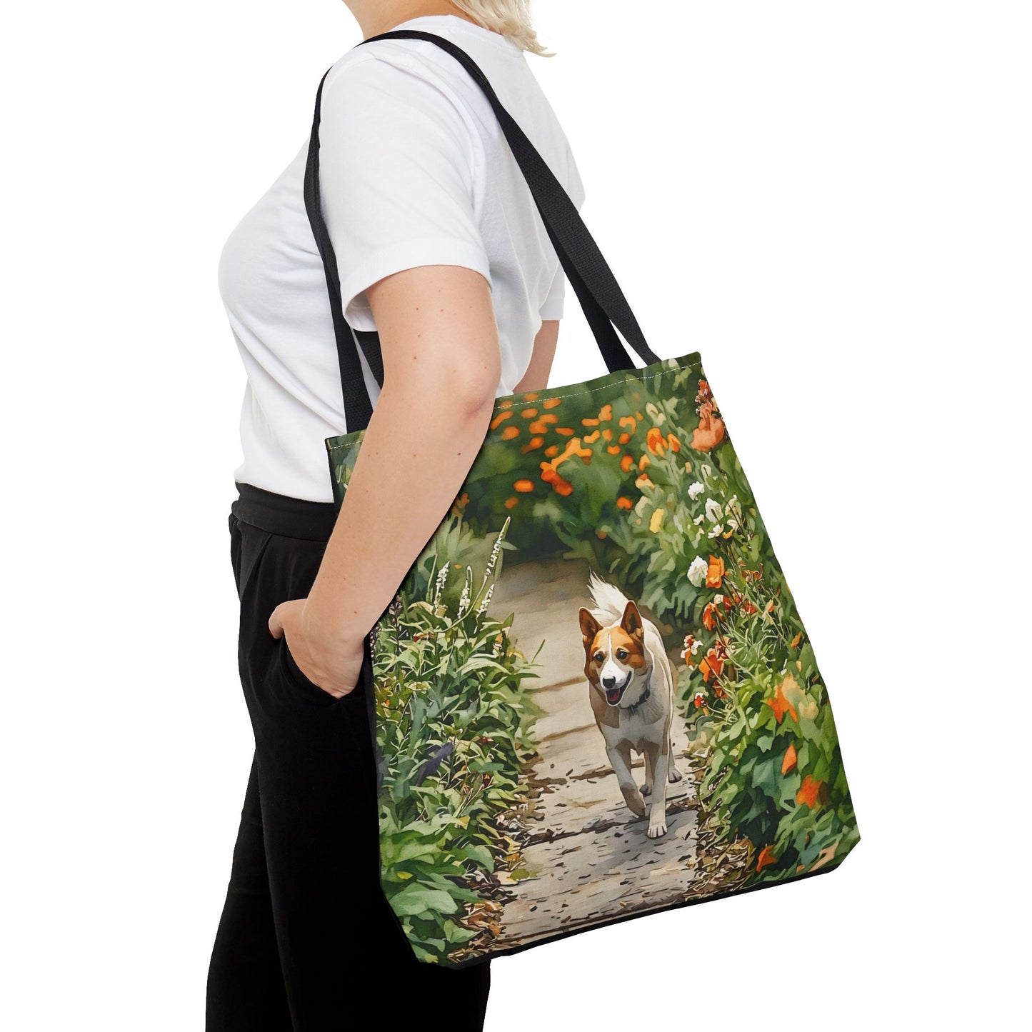 Canaan Dog Tote Bag | Dog Lover Gift | Stylish Reusable Canvas Bag with Elegant Canaan Dog Art