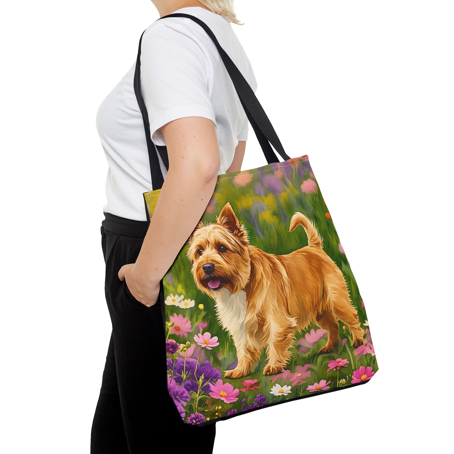 Norfolk Terrier Tote Bag – Adorable Dog Lover Gift – Watercolor Norfolk Terrier Art