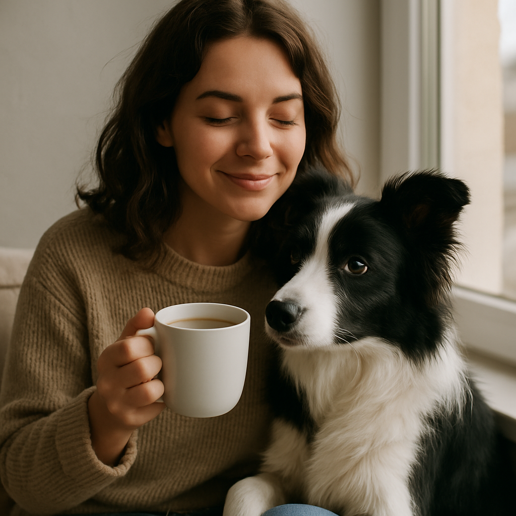 Border Collie Coffee Mug – Watercolor Dog Headshot | Gift for Dog Lovers