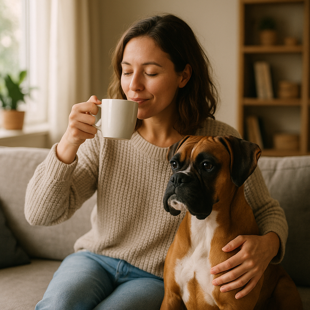 Boxer Coffee Mug – Watercolor Dog Headshot | Gift for Dog Lovers