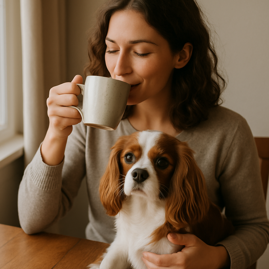 Cavalier King Charles Spaniel Coffee Mug – Watercolor Dog Headshot | Gift for Dog Lovers