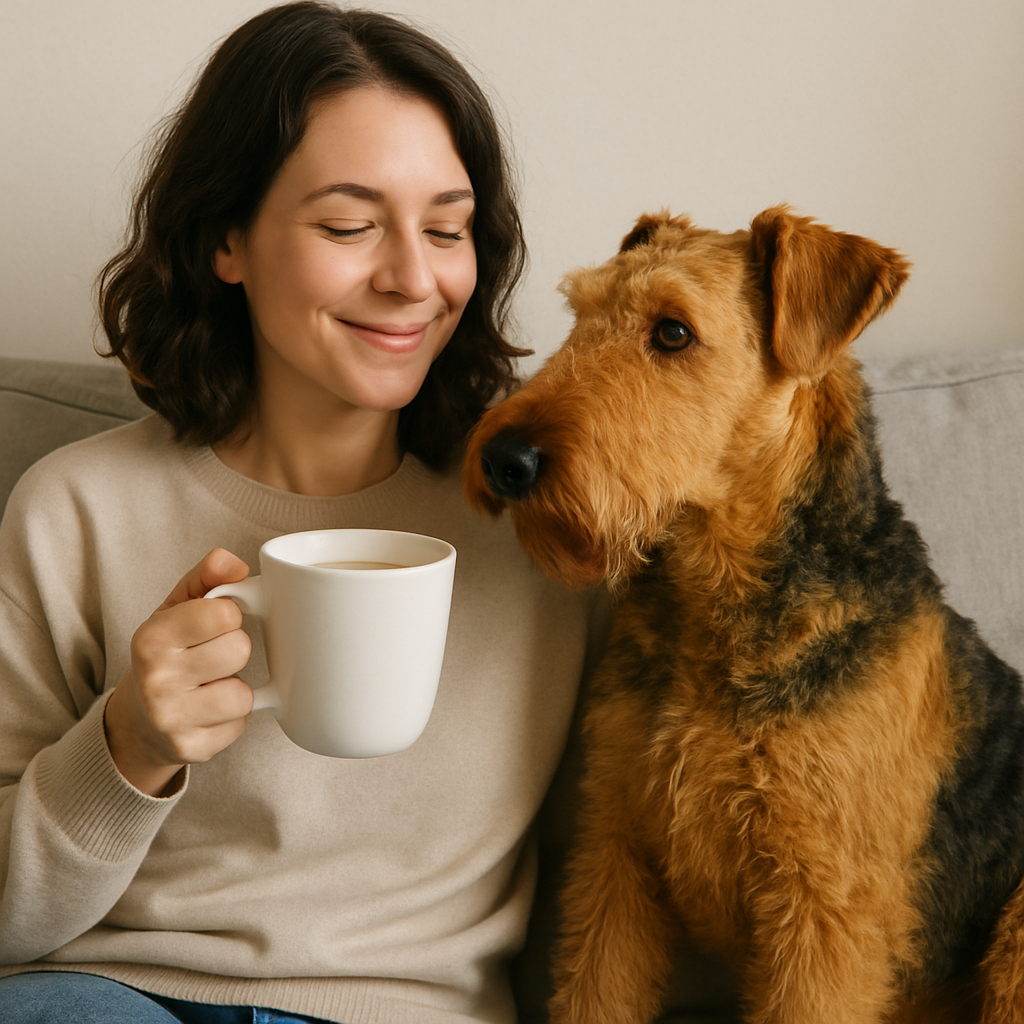 Airedale Terrier Coffee Mug | King of Terriers Gift | Sturdy Dog Lover Cup