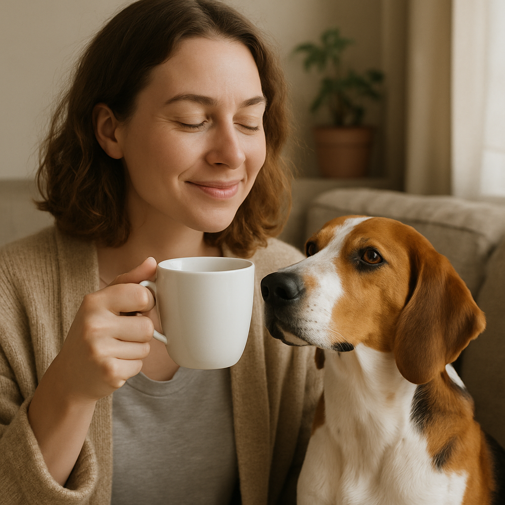 American Foxhound Coffee Mug – 11 oz Ceramic Dog Lover Gift with Foxhound Watercolor Art
