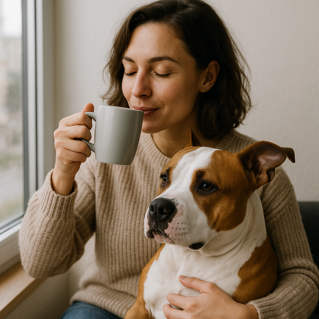 American Staffordshire Terrier Coffee Mug | AmStaff Dog Lover Gift | Watercolor Breed Art