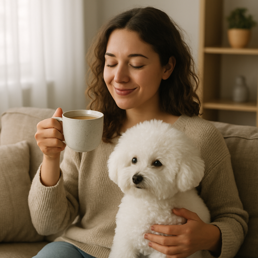 Bichon Frise Coffee Mug | Dog Lover Gift | Watercolor Bichon Frise Art | 11oz Ceramic Mug