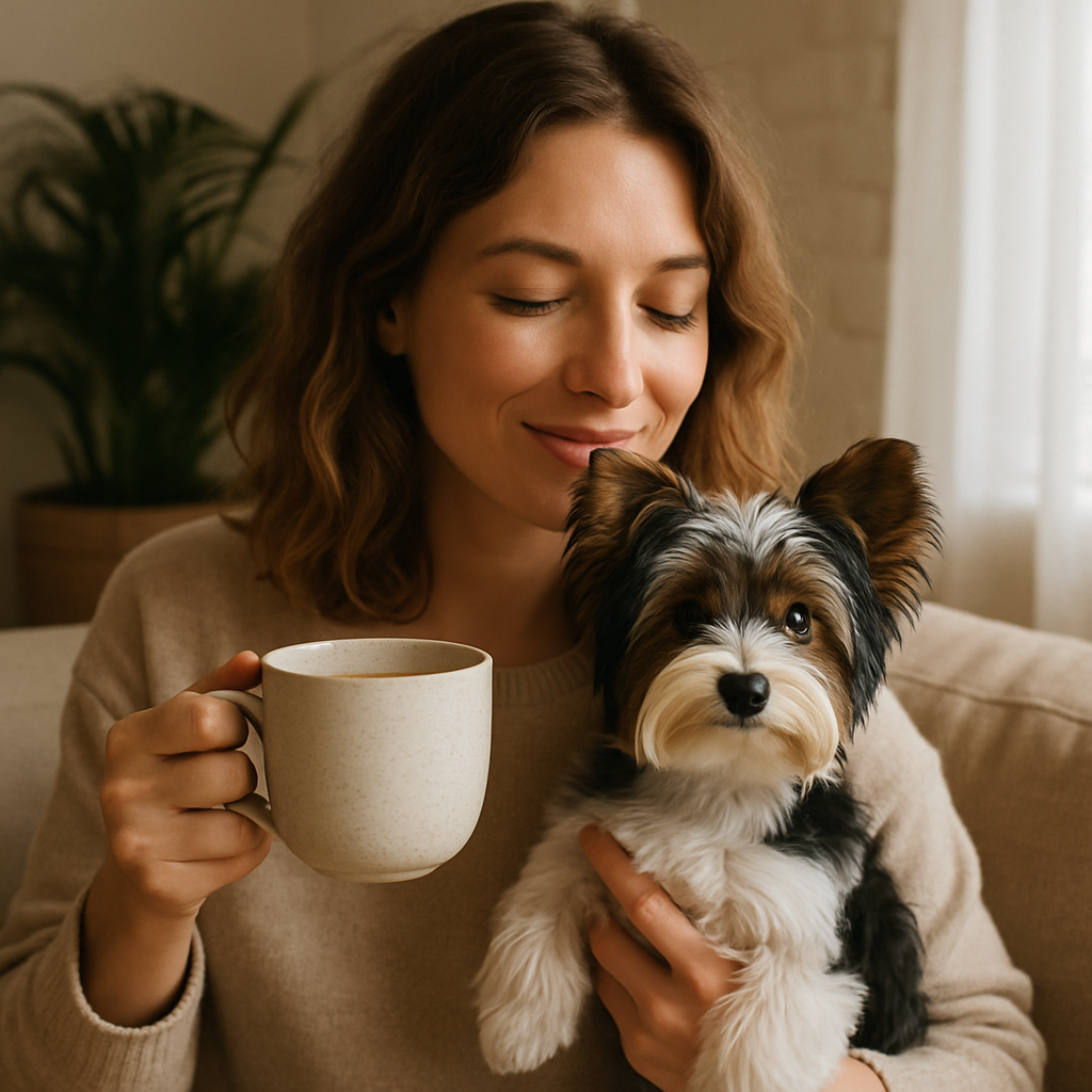 Biewer Terrier Coffee Mug | Dog Lover Gift | Watercolor Biewer Terrier Art | 11oz Ceramic Mug