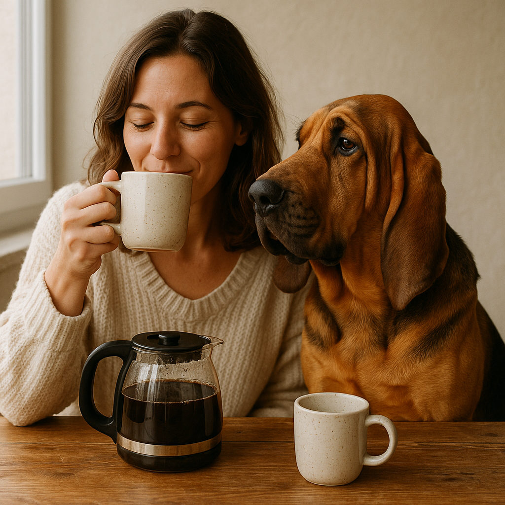 Bloodhound Coffee Mug | Dog Lover Gift | Durable Ceramic Mug with Noble Bloodhound Art
