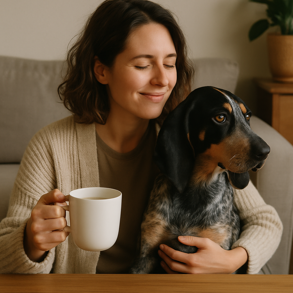 Bluetick Coonhound Coffee Mug | Dog Lover Gift | Stylish Ceramic Mug with Bluetick Hound Art