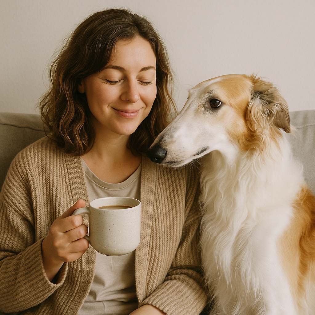 Borzoi Coffee Mug | Dog Lover Gift | Elegant Ceramic Cup with Beautiful Borzoi Art