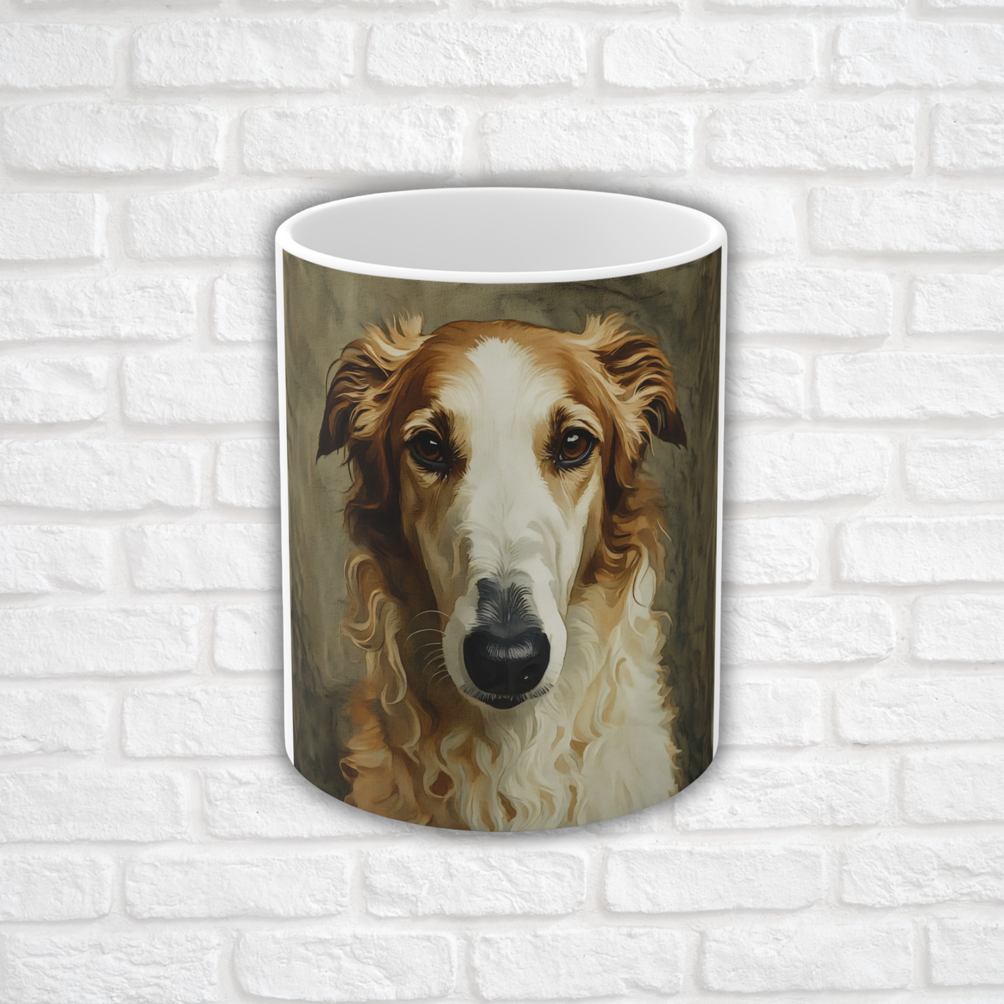 Borzoi Coffee Mug | Dog Lover Gift | Elegant Ceramic Cup with Beautiful Borzoi Art