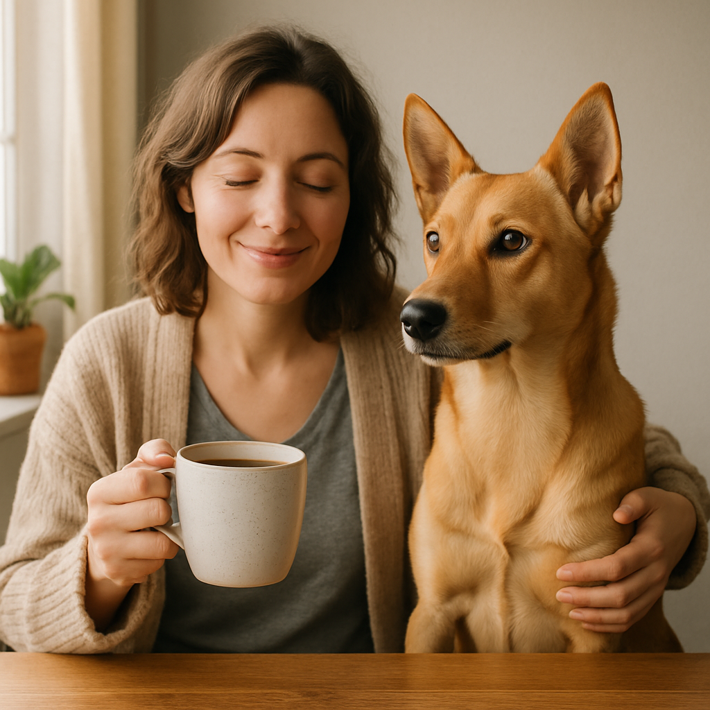 Carolina Dog Coffee Mug | Dog Lover Gift | Durable Ceramic Cup with Elegant Carolina Dog Art