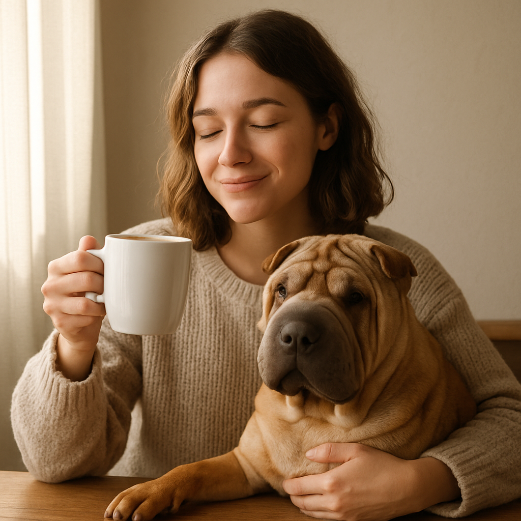 Chinese Shar-Pei Coffee Mug | Dog Lover Gift | Classic Ceramic Mug with Shar-Pei Dog Art