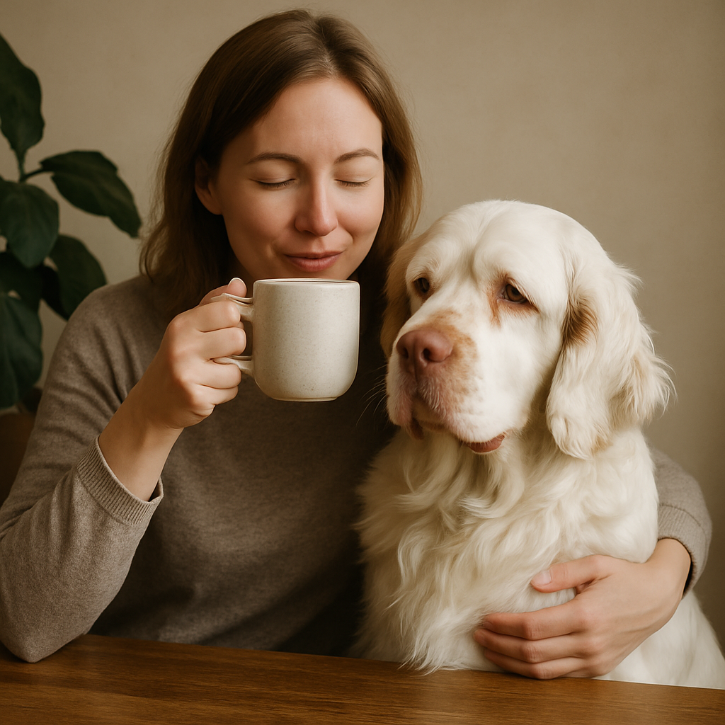 Clumber Spaniel Coffee Mug – Watercolor Dog Art for Spaniel Lovers