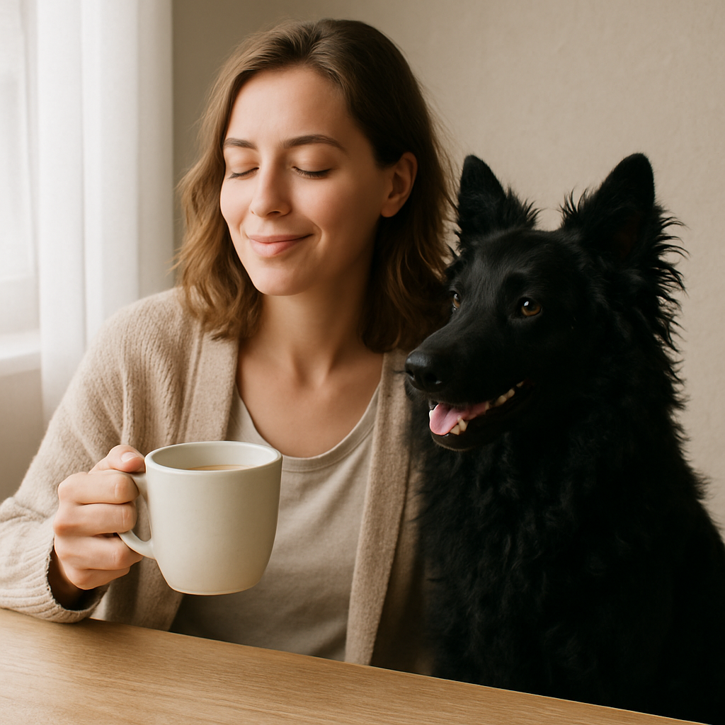 Croatian Sheepdog Coffee Mug – Elegant Watercolor Dog Lover Gift – 11oz Ceramic