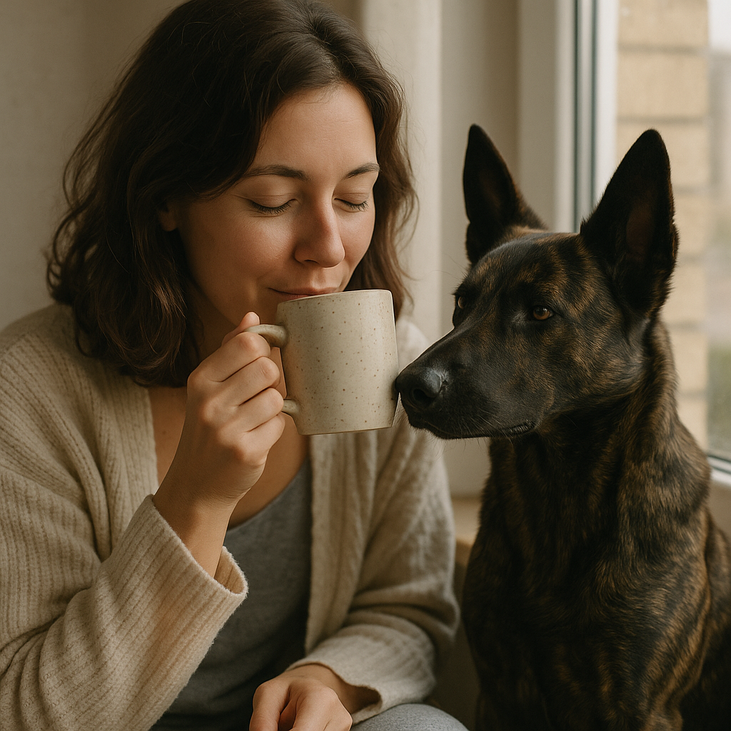 Dutch Shepherd Coffee Mug – Stylish Dog Lover Gift – Watercolor Dutch Shepherd Art