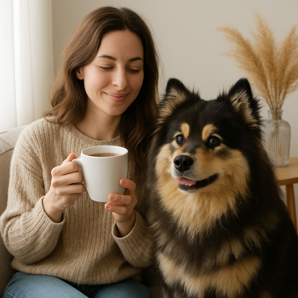 Finnish Lapphund Coffee Mug – Watercolor Dog Lover Gift