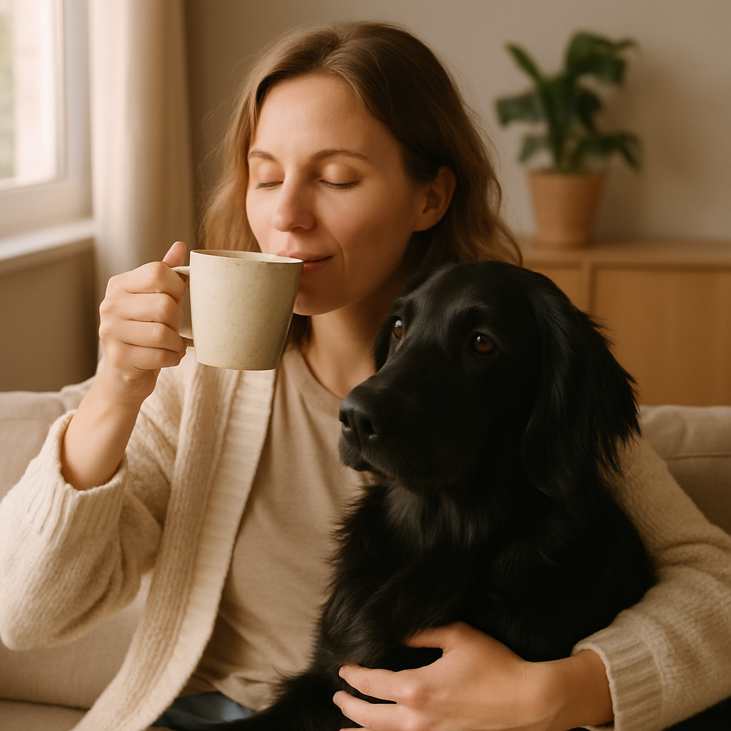 Flat-Coated Retriever Coffee Mug – Watercolor Dog Art Gift