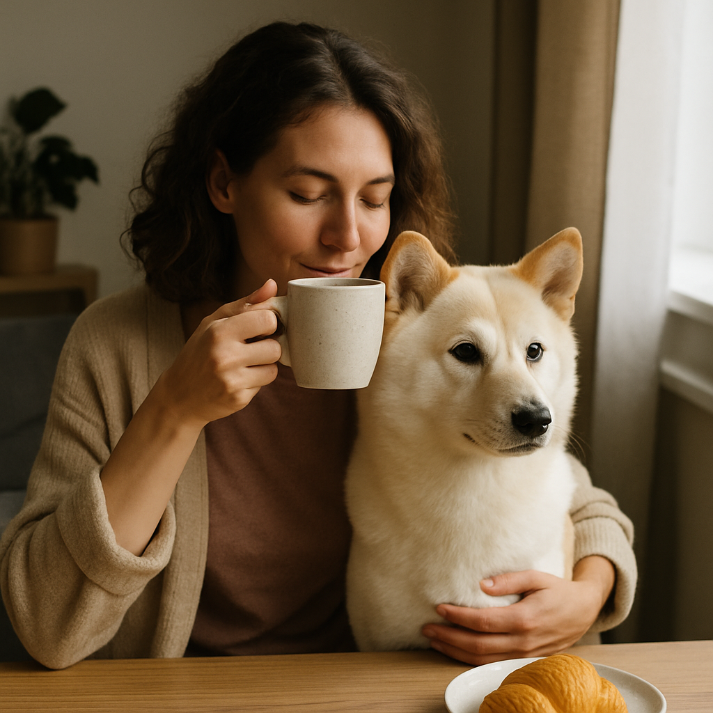 Hokkaido Dog Coffee Mug | Japanese Breed Gift | 11 oz Ceramic Mug with C Handle