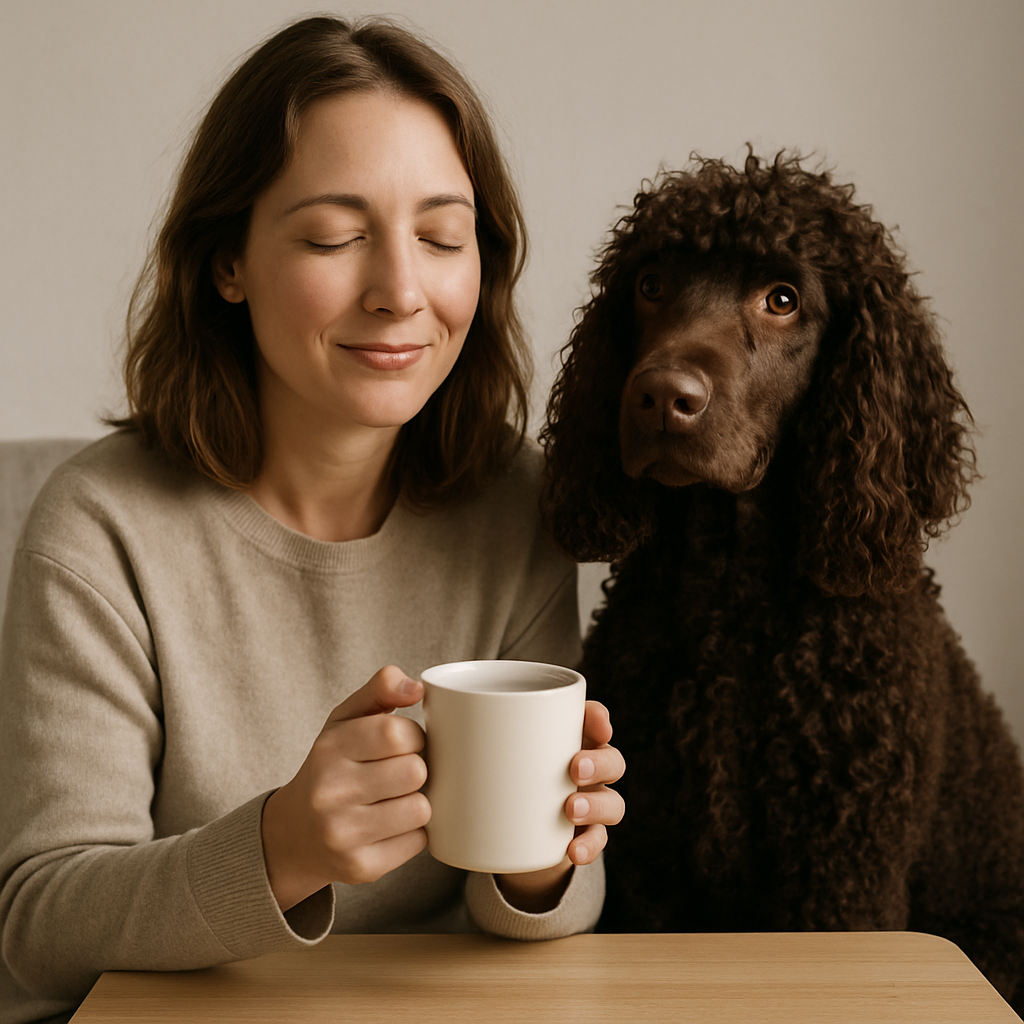 Irish Water Spaniel 11oz Ceramic Coffee Mug – Curly-Coated Dog Lover Gift