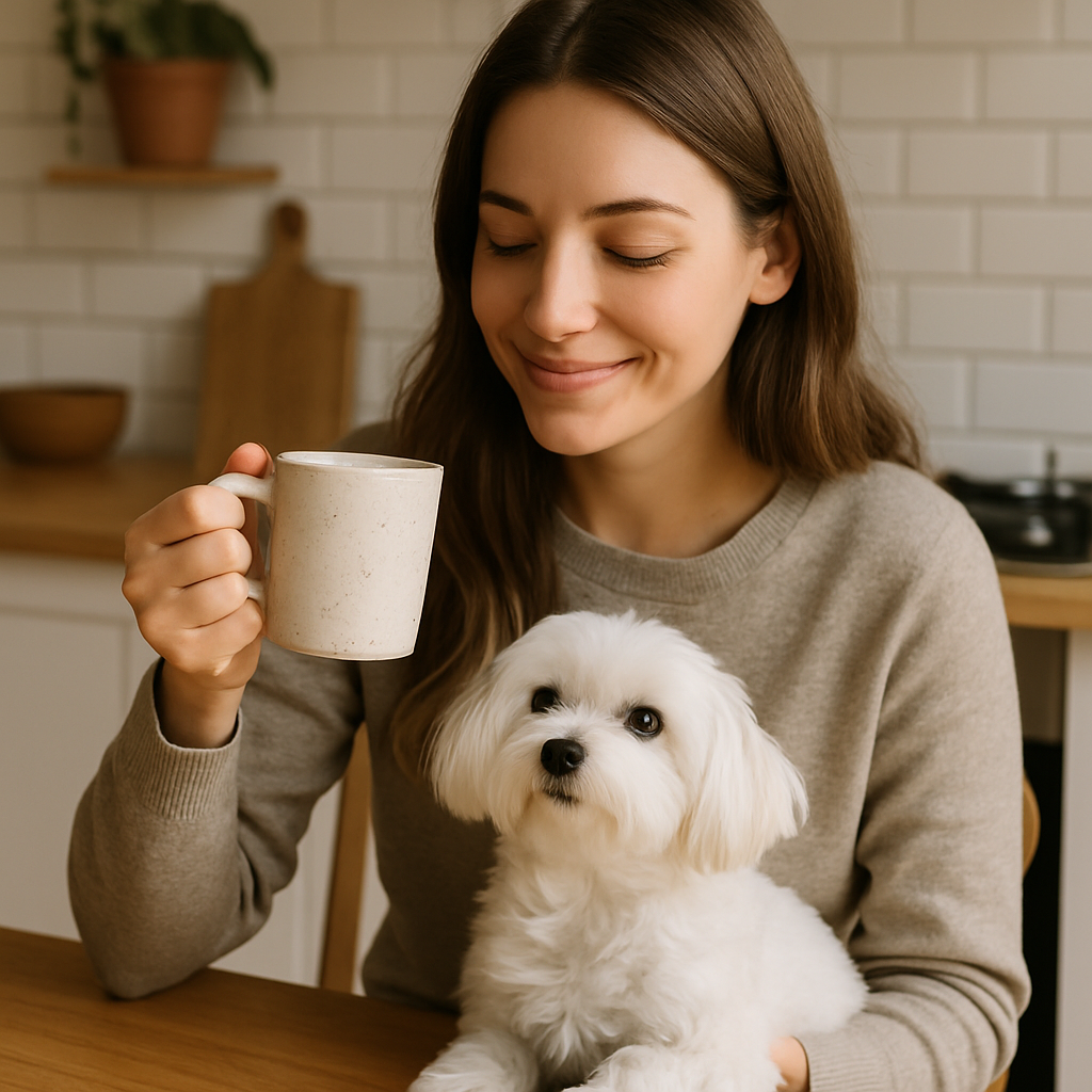 Maltese Coffee Mug – Elegant Dog Lover Gift – Watercolor Maltese Art