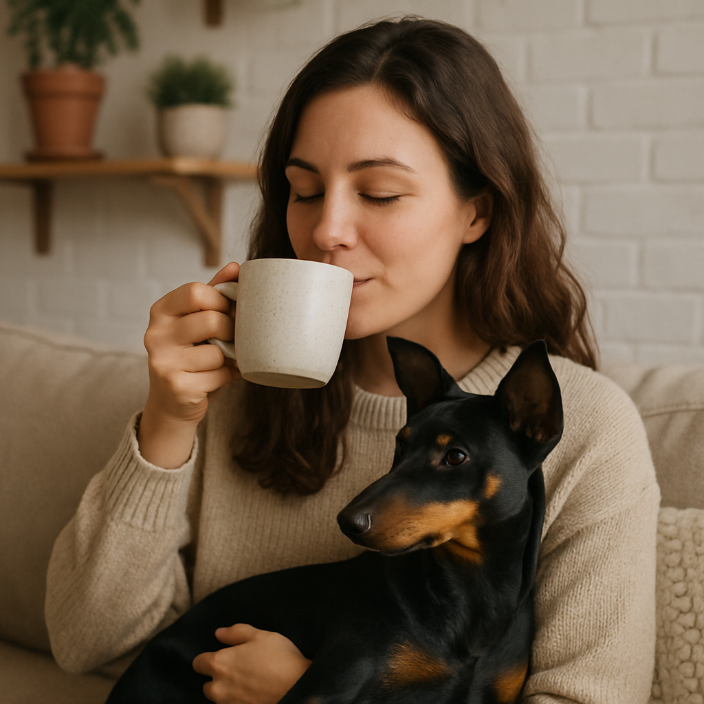 Manchester Terrier Coffee Mug – Unique Dog Lover Gift – Watercolor Manchester Terrier Art