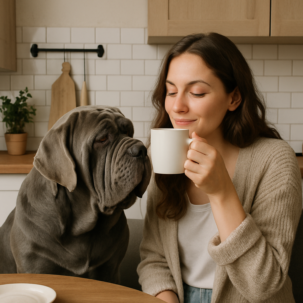 Neapolitan Mastiff Coffee Mug – Majestic Dog Lover Gift – Watercolor Neapolitan Mastiff Art